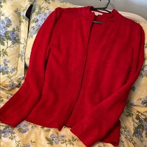 Chico's Red Zip-Up Jacket